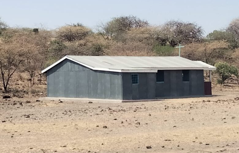 The church at Oldorko where the guttering will be attached
